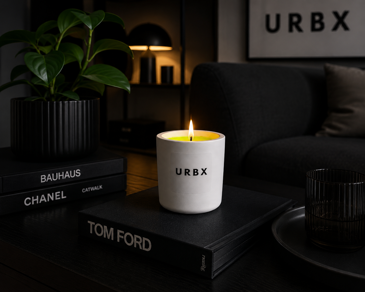 URBX Neon Rose Candle